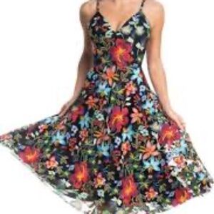 Dress the Population Maren Floral Embroidered Lace Dress